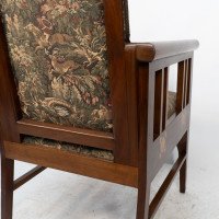 G. M. Ellwood for J. S. Henry. A Rare Progressive New Art Armchair with Fruitwood Inlays - Thumbnail 18