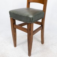 William Birch. Arts & Crafts High Seat Music Chair with Leather Seat - Thumbnail 11