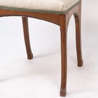 Leon Benouville. An Art Nouveau Oak Desk or Side Chair with Subtle Organic Lines - Thumbnail 13