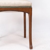 Leon Benouville. An Art Nouveau Oak Desk or Side Chair with Subtle Organic Lines - Thumbnail 12