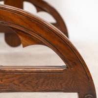 Bruce Talbert Attributed, for Cox & Sons. A Good Period Gothic Revival Oak Desk - Thumbnail 12