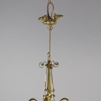 A Rare Pair of Arts & Crafts Hand-hammered Ceiling Lamps - Thumbnail 5