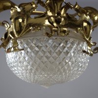 Rare Pair of Arts & Crafts Hand-hammered Ceiling Lamps - Thumbnail 11
