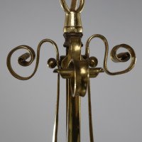 Rare Pair of Arts & Crafts Hand-hammered Ceiling Lamps - Thumbnail 19