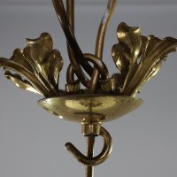 Rare Pair of Arts & Crafts Hand-hammered Ceiling Lamps - Thumbnail 17
