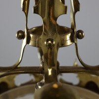 Rare Pair of Arts & Crafts Hand-hammered Ceiling Lamps - Thumbnail 20