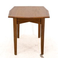 A Small Arts & Crafts Cotswold Style Oak Dining or Centre Table Angular Designs - Thumbnail 4