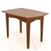 A Small Arts & Crafts Cotswold Style Oak Dining or Centre Table Angular Designs - Thumbnail 6