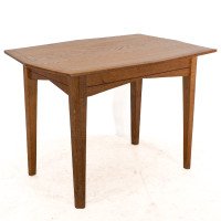 A Small Arts & Crafts Cotswold Style Oak Dining or Centre Table Angular Designs - Thumbnail 8