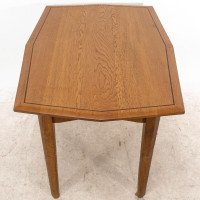 A Small Arts & Crafts Cotswold Style Oak Dining or Centre Table Angular Designs - Thumbnail 10
