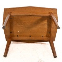 A Small Arts & Crafts Cotswold Style Oak Dining or Centre Table Angular Designs - Thumbnail 15