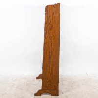 A Small Arts & Crafts Oak Bookcase with Adjustable Shelves - Thumbnail 4