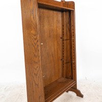 A Small Arts & Crafts Oak Bookcase with Adjustable Shelves - Thumbnail 17
