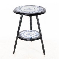 Brown-Westhead, Moore & Co., Aesthetic Ebonised Side Table with Jeddo Plates - Thumbnail 3