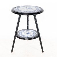 Brown-Westhead, Moore & Co., Aesthetic Ebonised Side Table with Jeddo Plates - Thumbnail 5