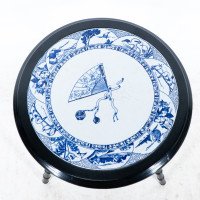 Aesthetic Movement Side Table with Jeddo Pattern Plate by Brown Westhead & Moore - Thumbnail 8