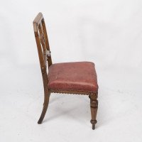 Charles Bevan for Gillow & Co., attributed, Set of Six Aesthetic Movement Oak Dining Chairs - Thumbnail 7
