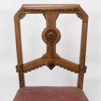 Charles Bevan for Gillow & Co., attributed, Set of Six Aesthetic Movement Oak Dining Chairs - Thumbnail 10