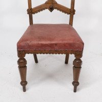 Charles Bevan for Gillow & Co., attributed, Set of Six Aesthetic Movement Oak Dining Chairs - Thumbnail 11