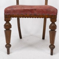 Charles Bevan for Gillow & Co., attributed, Set of Six Aesthetic Movement Oak Dining Chairs - Thumbnail 14