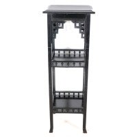 Heal's Attributed, Anglo-Japanese Aesthetic Movement Three-tier Ebonised Stand - Thumbnail 4
