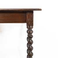 A Gothic Revival Style Quarter Sawn Oak Barley Twist Hall or Centre Table - Thumbnail 12