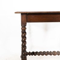 A Gothic Revival Style Quarter Sawn Oak Barley Twist Hall or Centre Table - Thumbnail 11