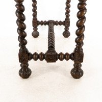 A Gothic Revival Style Quarter Sawn Oak Barley Twist Hall or Centre Table - Thumbnail 17
