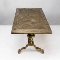 Thomas Jeckyll for Barnard Bishop & Barnard, Large Anglo-Japanese Brass Treble Trivet - Thumbnail 4