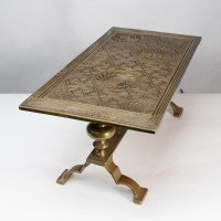 Thomas Jeckyll for Barnard Bishop & Barnard. A Large & Rare Anglo-Japanese Brass Treble Trivet - Thumbnail 3