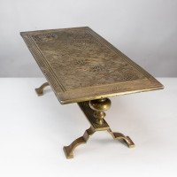 Thomas Jeckyll for Barnard Bishop & Barnard. A Large & Rare Anglo-Japanese Brass Treble Trivet - Thumbnail 5