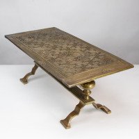 Thomas Jeckyll for Barnard Bishop & Barnard, Large Anglo-Japanese Brass Treble Trivet - Thumbnail 6