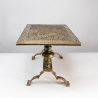 Thomas Jeckyll for Barnard Bishop & Barnard, Large Anglo-Japanese Brass Treble Trivet - Thumbnail 8