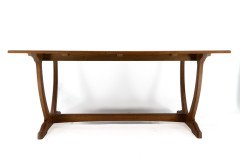Edward Barnsley. A Cotswold School Arts & Crafts Oak coffee table with U shaped base. - Thumbnail 2