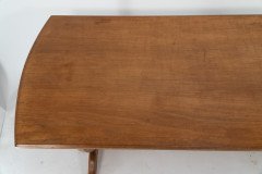 Edward Barnsley. A Cotswold School Arts & Crafts Oak coffee table with U shaped base. - Thumbnail 4
