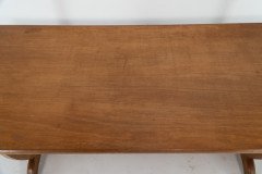 Edward Barnsley. A Cotswold School Arts & Crafts oak coffee table with U shaped base. - Thumbnail 5