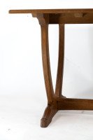 Edward Barnsley. A Cotswold School Arts & Crafts oak coffee table with U shaped base. - Thumbnail 8