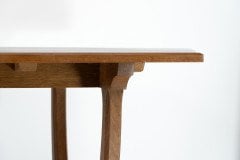 Edward Barnsley. A Cotswold School Arts & Crafts oak coffee table with U shaped base. - Thumbnail 12