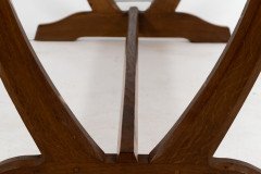 Edward Barnsley. A Cotswold School Arts & Crafts Oak coffee table with U shaped base. - Thumbnail 14