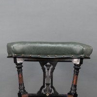 Ogdens of Manchester. Aesthetic Movement Ebonised & Parcel Gilt Nursing Chair - Thumbnail 6