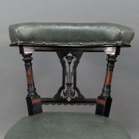 Ogdens of Manchester. Aesthetic Movement Ebonised & Parcel Gilt Nursing Chair - Thumbnail 7