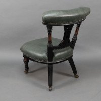Ogdens of Manchester. Aesthetic Movement Ebonised & Parcel Gilt Nursing Chair - Thumbnail 17