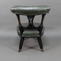 Ogdens of Manchester. Aesthetic Movement Ebonised & Parcel Gilt Nursing Chair - Thumbnail 18