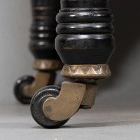 Ogdens of Manchester. An Aesthetic Movement Ebonised & Parcel Gilt Nursing Chair - Thumbnail 20