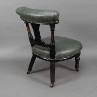 Ogdens of Manchester. An Aesthetic Movement Ebonised & Parcel Gilt Nursing Chair - Thumbnail 19
