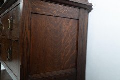 C. R. Ashbee Made at the Guild of Handicraft. Arts & Crafts Oak Sideboard with Flaring Cornice - Thumbnail 17