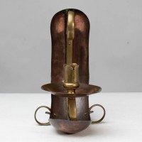 Benham & Froud English Arts & Crafts Copper & Brass Night Light or Candle Holder - Thumbnail 2