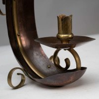 Benham & Froud English Arts & Crafts Copper & Brass Night Light or Candle Holder - Thumbnail 7