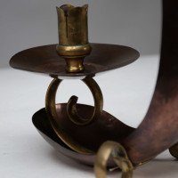 Benham & Froud English Arts & Crafts Copper & Brass Night Light or Candle Holder - Thumbnail 9