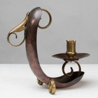 Benham & Froud English Arts & Crafts Copper & Brass Night Light or Candle Holder - Thumbnail 18